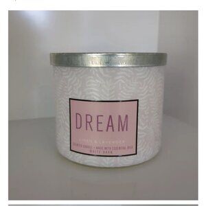 BBW White Barn Dream Linen and Lavender 3 Wick Candle